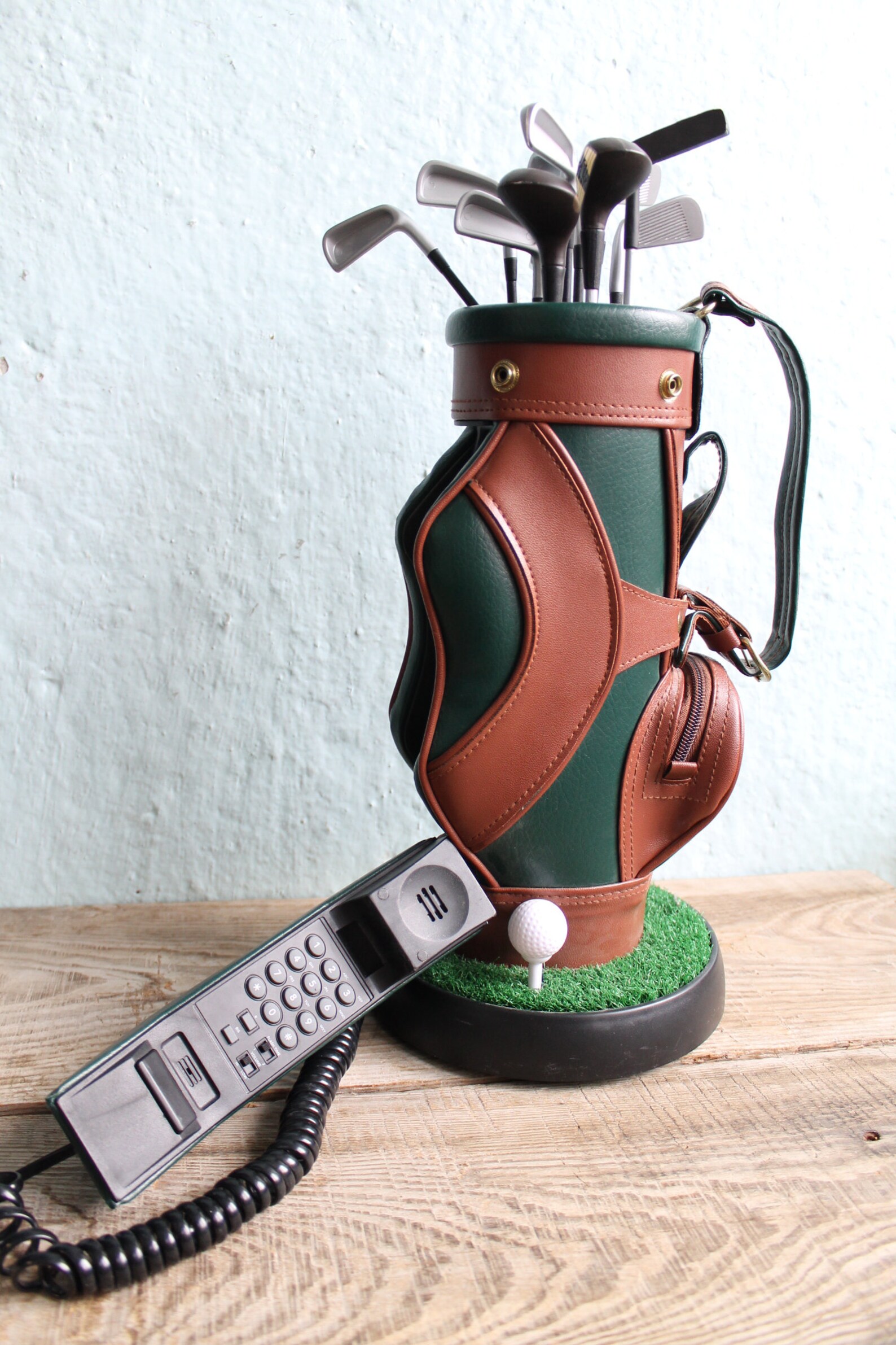 Golf bag phone / Vintage Pushbutton original phone 16 Etsy