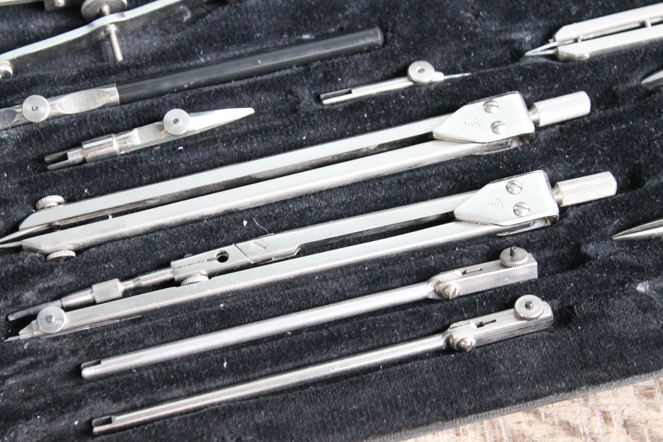 【ヴィンテージ】製図セット 昭和レトロ 一式 ヴィンテージ 昭和レトロ 製図セット ISINO DRAWING INSTRUMENTS