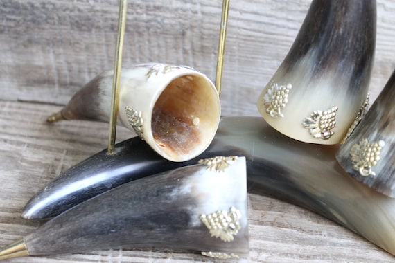 Jeu des trônes corne à boire Viking avec laiton raccord pour