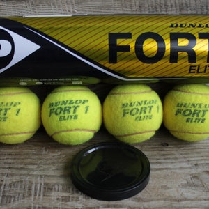 Vintage set of 4 Tennis Balls, tennis balls Dunlop Fort 1 Elite, New condition, tennis memorabilia, vintage tennis ball / vintage sports y2y