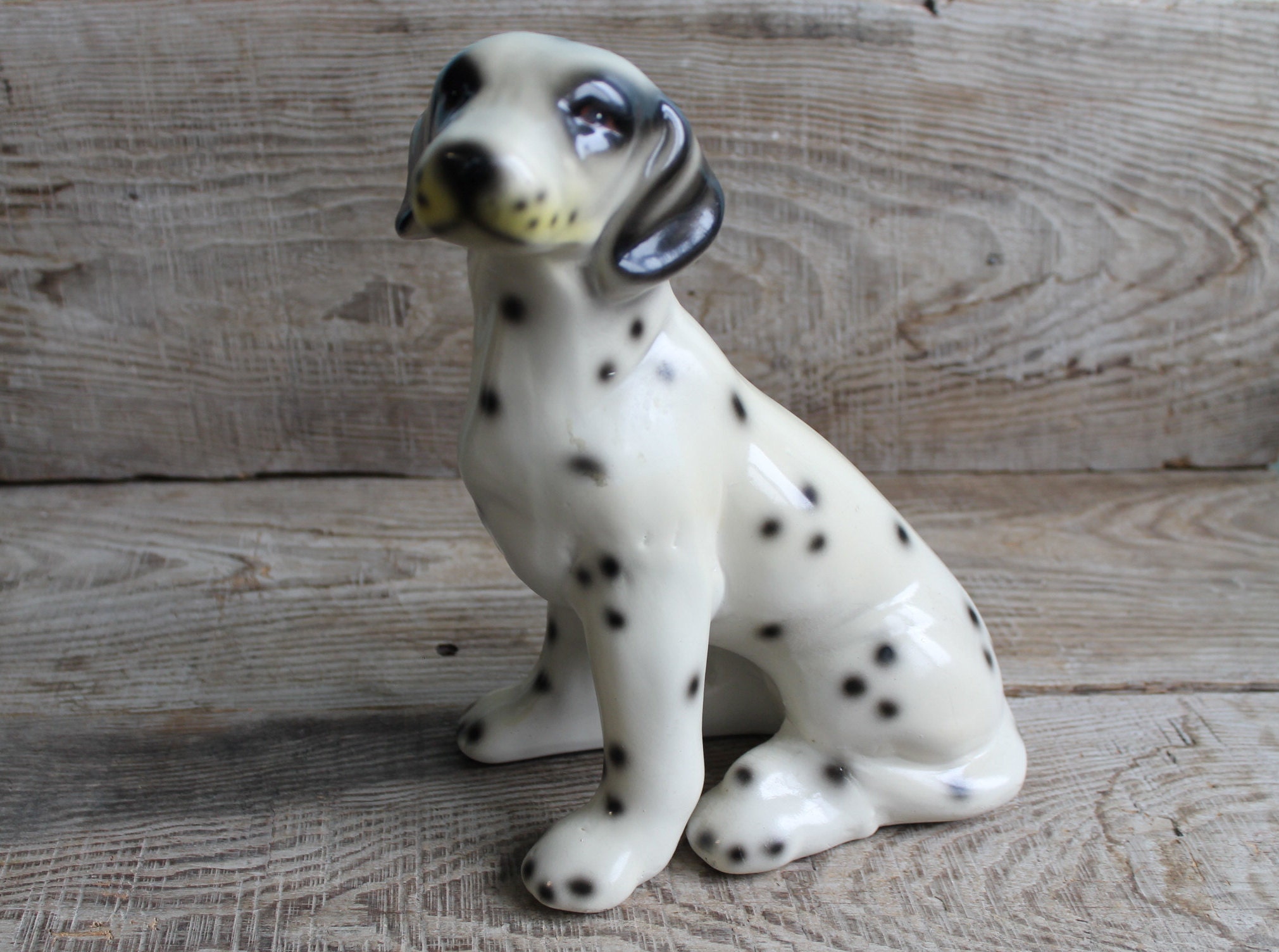 磁器製ダルメシアン犬 245 mm (9 1/2