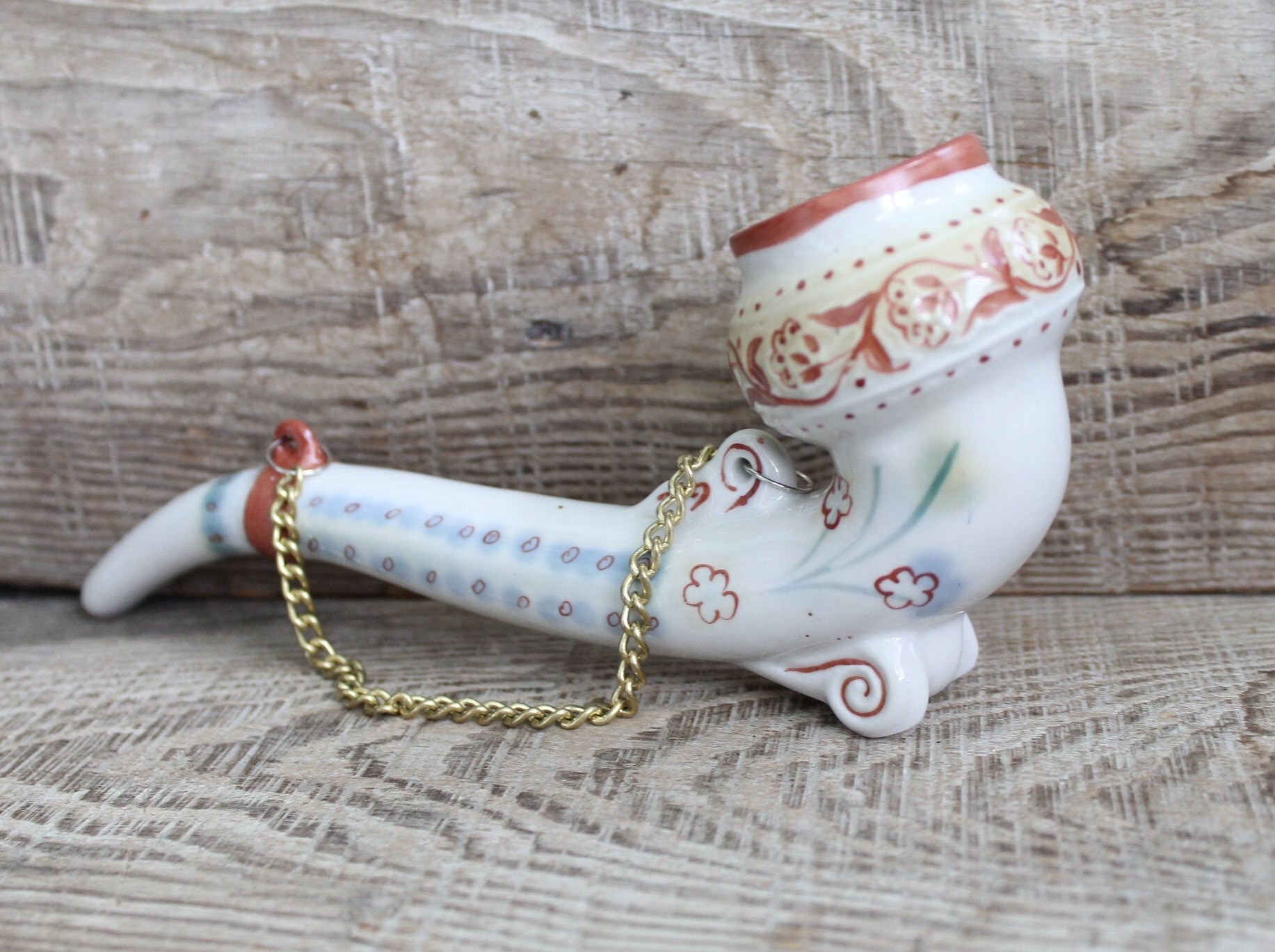 Smoking bowl / Huge bowl Smoking pipe / Porcelain Tobacco pipe Etsy