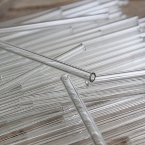 set of 25 glass tubes, (D - 0.15&quot; (4 mm),  Vintage laboratory instruments / Glass Medical tubes / chemical tube / glass tube for reagents