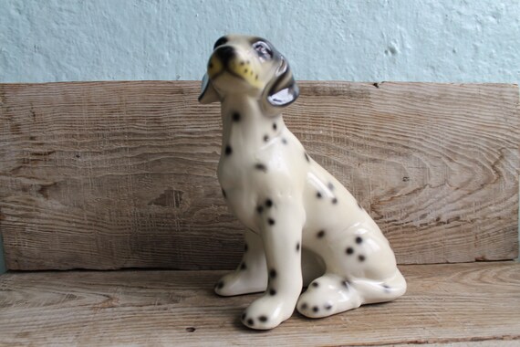 磁器製ダルメシアン犬 245 mm (9 1/2