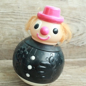 Vintage Roly-Poly Nevalyashka Doll from 1970s  - 9 &quot;
