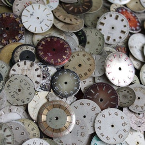 watch faces / watches dials supply dials  0.6-0.8&quot;  (14-20 mm) Steampunk Altered Art Gear Vintage watch parts - steampunk supplies