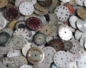 Vintage Watch Faces: Steampunk Altered Art Dials (14-20 mm) / 0.6" - 0.8" /