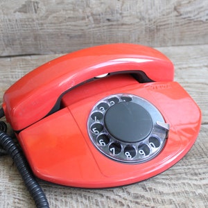 telefono vintage / vecchio telefono rotativo Telta / telefono rotativo a quadrante circolare / telefono fisso vintage Vecchio telefono da tavolo a quadrante