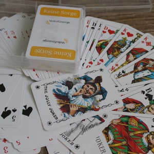 2 set of vintage playing card decks, Not used set of two playing card decks in box, 55 cards (3 jokers) / vintage playing cards