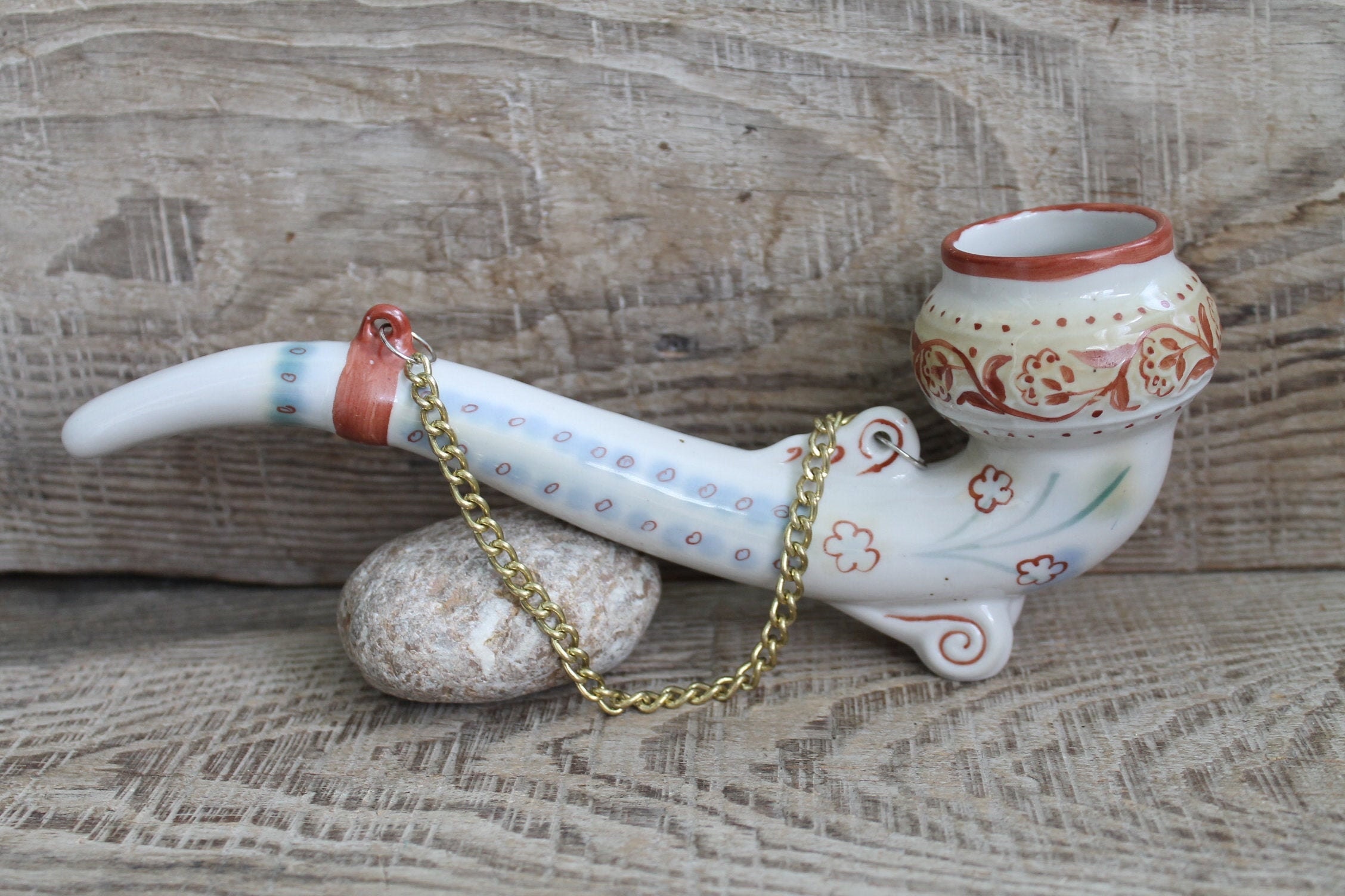 Smoking Bowl / Huge Bowl Smoking Pipe / Porcelain Tobacco Pipe / Glass Pipe  / Huge Pipe