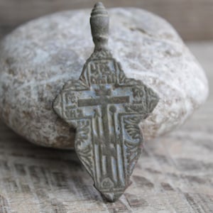 Ancient Medieval cross , 1.5 &quot; (40 mm), Medieval jewelry, Ancient cross, Medieval artifact, Antique cross, archaeological dig finds