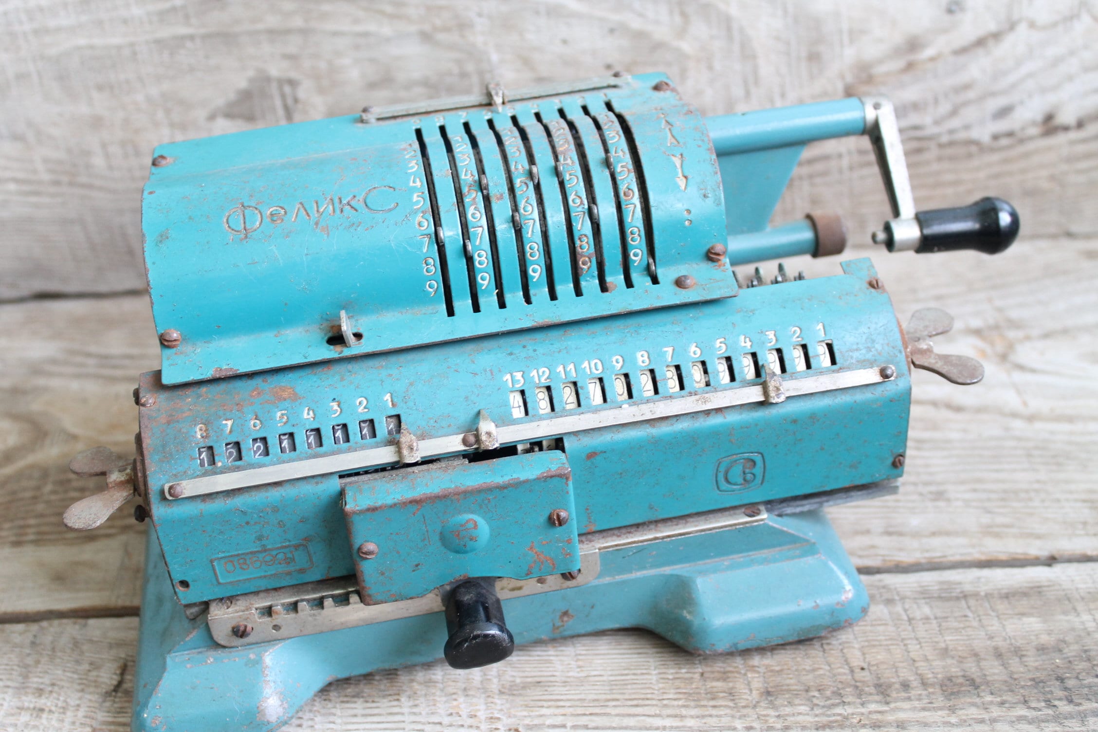 Vintage soviet mechanical calculator / adding machine Etsy