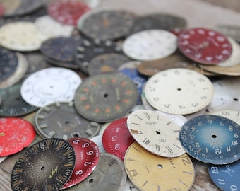 Esferas de reloj vintage de la URSS: suministros Steampunk para bricolaje, juego de 50
