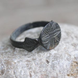 Ancient Medieval ring, 19 mm (US 9), Medieval jewelry, Ancient ring, Medieval artifact, Antique ring, minimalist ring, archaeological finds