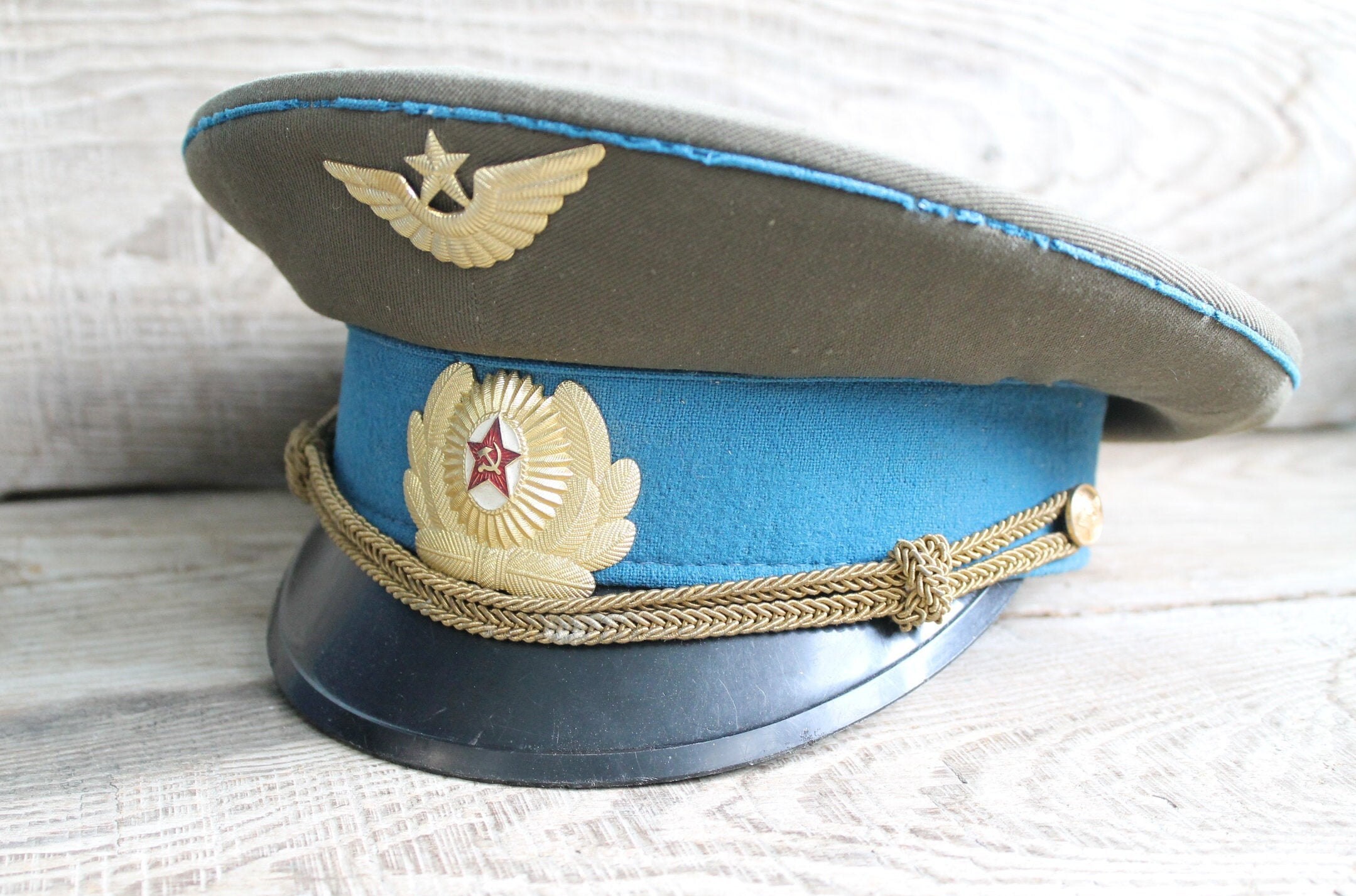 Military Uniform Army Visor Officer Cap 