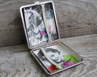 pitillera de colección, boquilla rara, caja antigua de boquilla retro, pitillera vintage, boquilla soviética vintage