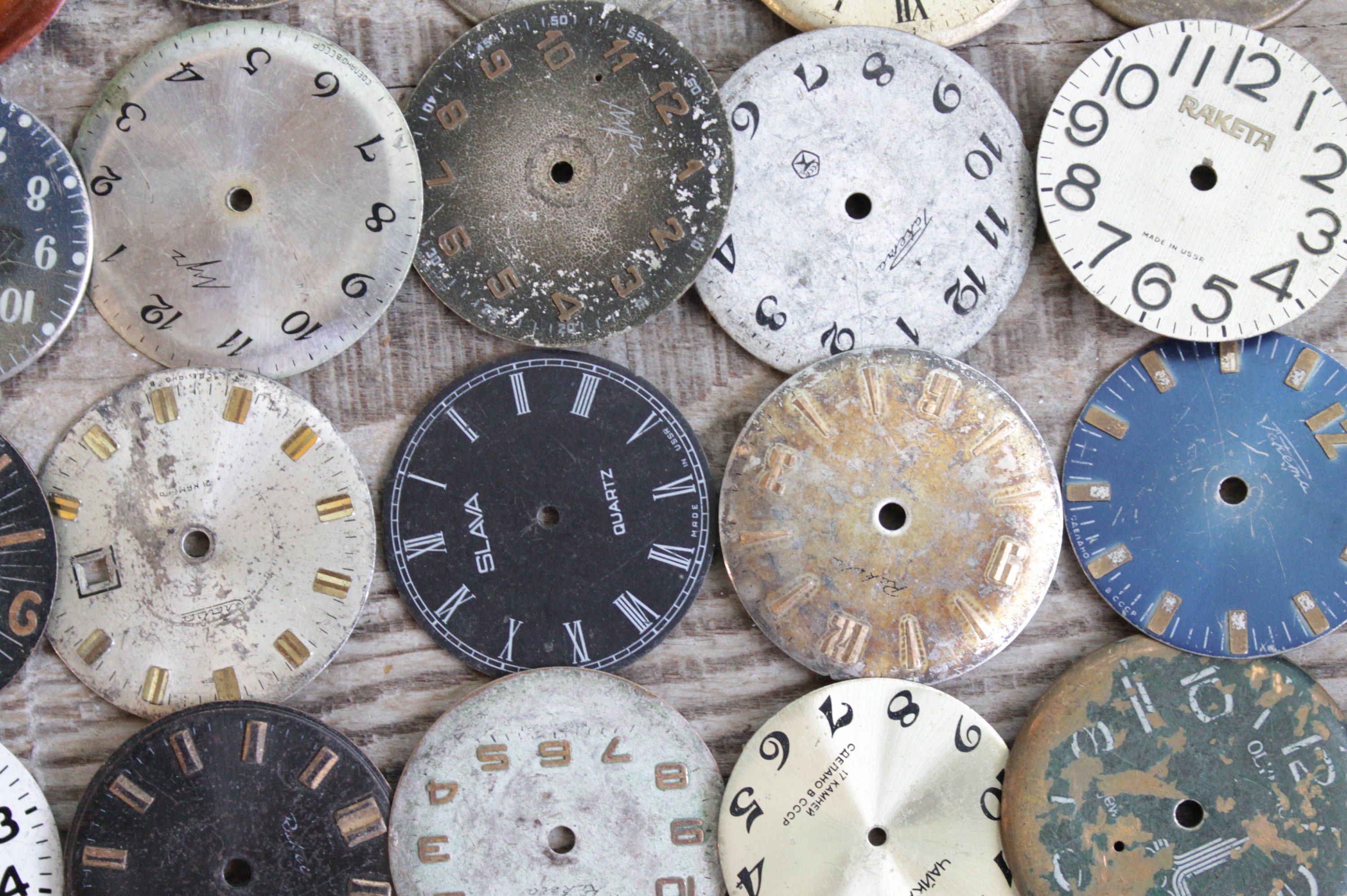 30 dial supplies 11.2 / vintage watch faces / set of Etsy