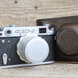 Vintage FED 2 Camera with Industar-26M Lens & Leather Case