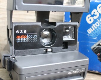 Vintage Polaroid 636 Autofocus Instant Camera Working Condition