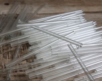 set of 50 glass tubes / Vintage laboratory instruments / Glass Medical tubes / chemical tube / chemical decor glass tube for reagents