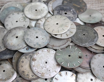 Vintage Watch Faces: Steampunk Altered Art Dials (28-30 mm)
