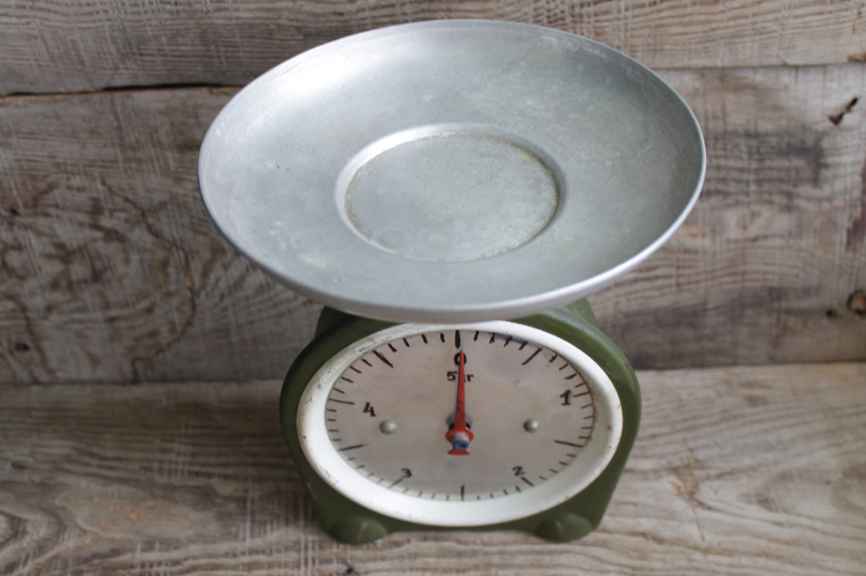 PLINT Vintage Retro Kitchen Scales Gray Country House Scales Plate Scales  Metal Scales Food Scales 