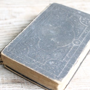 antique Bible 1896 year, New Testament and The Psalms of David, pocket size 5.1&quot; x 3.3&quot;,  antique collectible book , Antique Religous Book