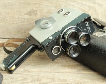 Genuine Camera - Old Vintage Soviet  Movie Ekran 4 -  8mm - Vintage Soviet Film Camera - Cine Camera - Collectible Camera - Working Camera