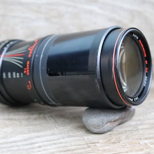 camera lens Auto Promaster SP MC ZOOM 1:4.5,  f=80-200 mm,  d-52 mm, camera lenses, Japan Lens  objective / vintage camera Lens