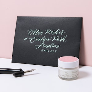 Pearl Green Holographic Ink | Shimmer Handmade Calligraphy Ink | Modern Calligraphy Ink | Dip Pen Ink | Copperplate Calligraphy Ink