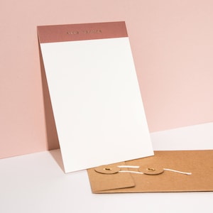 Personalisierte Folie gedruckt Notecards, Ziegel | Buchdruck Korrespondenz Karten | Maßgeschneiderte Benutzerdefinierte stationär | Geschenke für Sie | Briefkasten Geschenk
