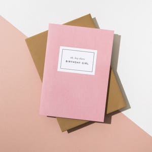 Oh, ei, cartão de aniversariante, envelope de colheita
