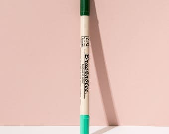 Double fin pinceau stylo - menthe