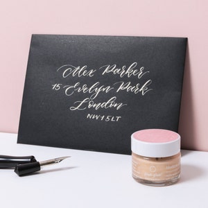 Pale Gold Calligraphy Ink | Shimmery Handmade Calligraphy Ink | Modern Calligraphy Ink | Dip Pen Ink | Copperplate Calligraphy Ink