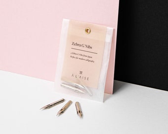 Set of 3 Zebra G Nibs | Modern Calligraphy Nibs | Pointed Nibs | Flexible Nibs | Modern Calligraphy Kit | Copperplate Nibs | Calligraphy Pen