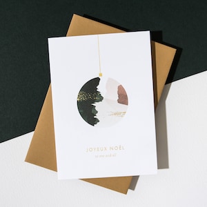 Cartão Joyeux Noël, envelope de colheita