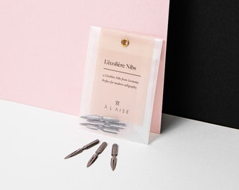 Set of 3 L'écolière Nibs | Modern Calligraphy Nibs | Pointed Nibs | Flexible Nibs | Modern Calligraphy Kit | Copperplate Nibs | Brause Nibs
