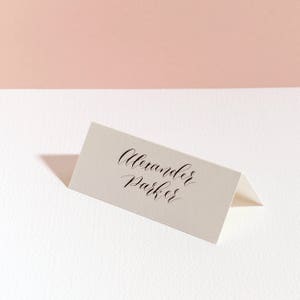 Tarjeta moderna de caligrafía - Nombre y segundo nombre