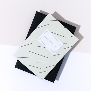 Cartão Merci Beaucoup Line - Envelope Ebony