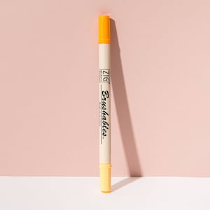 Dual End Brush Pen - Apricot