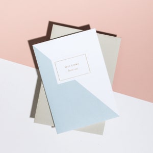 Herzlich wenig ein Baby Boy Karte | Neue Baby-Karte | Baby Boy Karte | Minimale Babykarte | Buchdruck Karte | Folie gedruckte Karte
