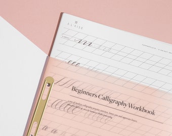 Anfänger Moderne Kalligraphie Übung | Kalligraphie Übungsblätter | Kalligraphie-Kit | Modernes Kalligraphiebuch| Letterform Anleitungen