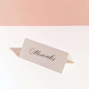 Lieu de calligraphie classique carte - prénom