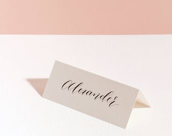 Modern Calligraphy Place Card - First Name