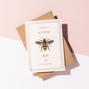 Honig-Bienen-Karte, Ernte Umschlag