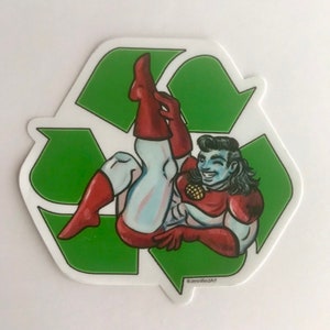 Sexy Recycling Sticker by Jennified Art image 4