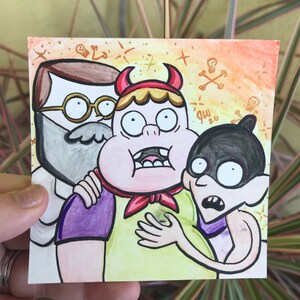 Original Mini Painting: Cartoonber “Clarence”