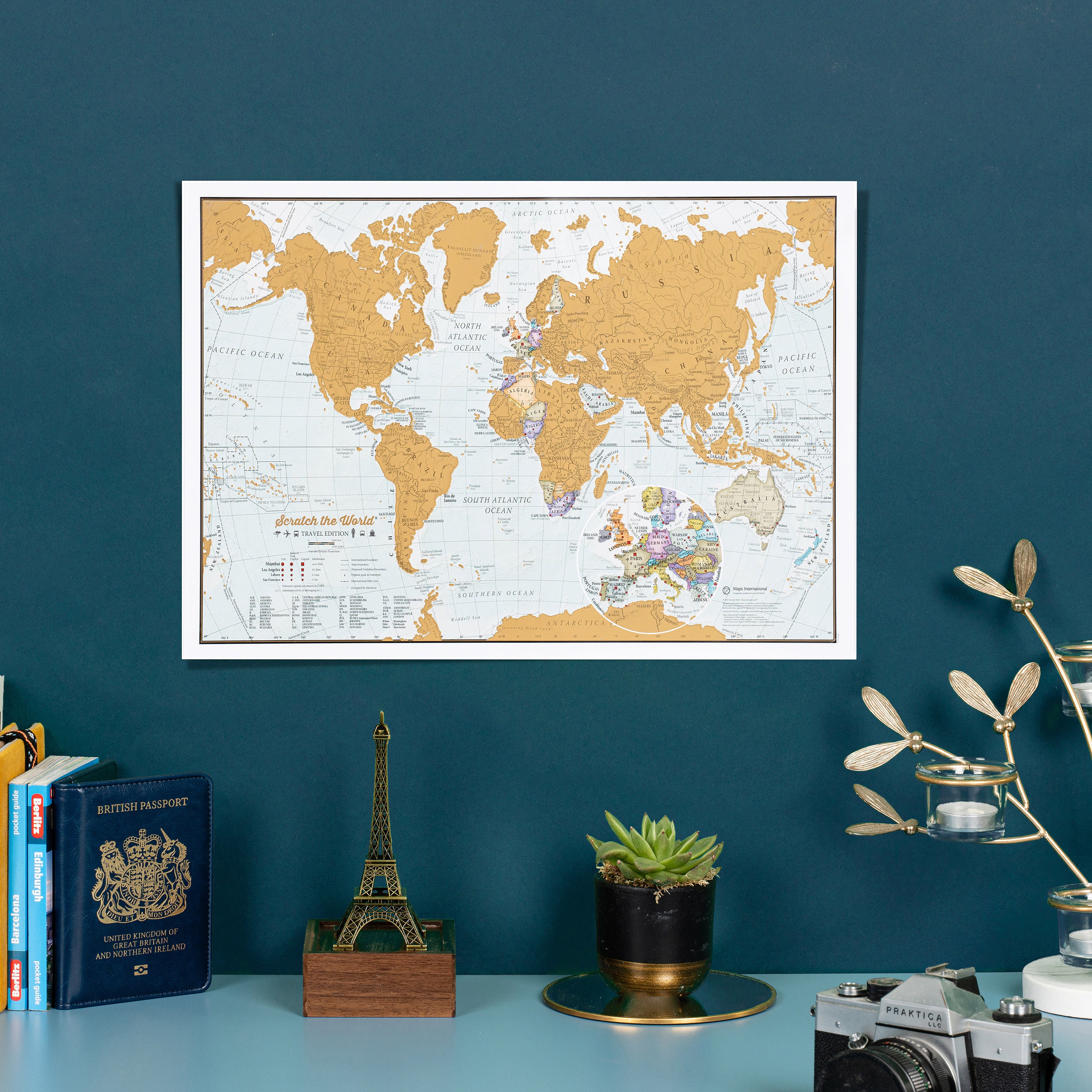 Scratch the World® Travel Edition Map Print Home Gift for Etsy