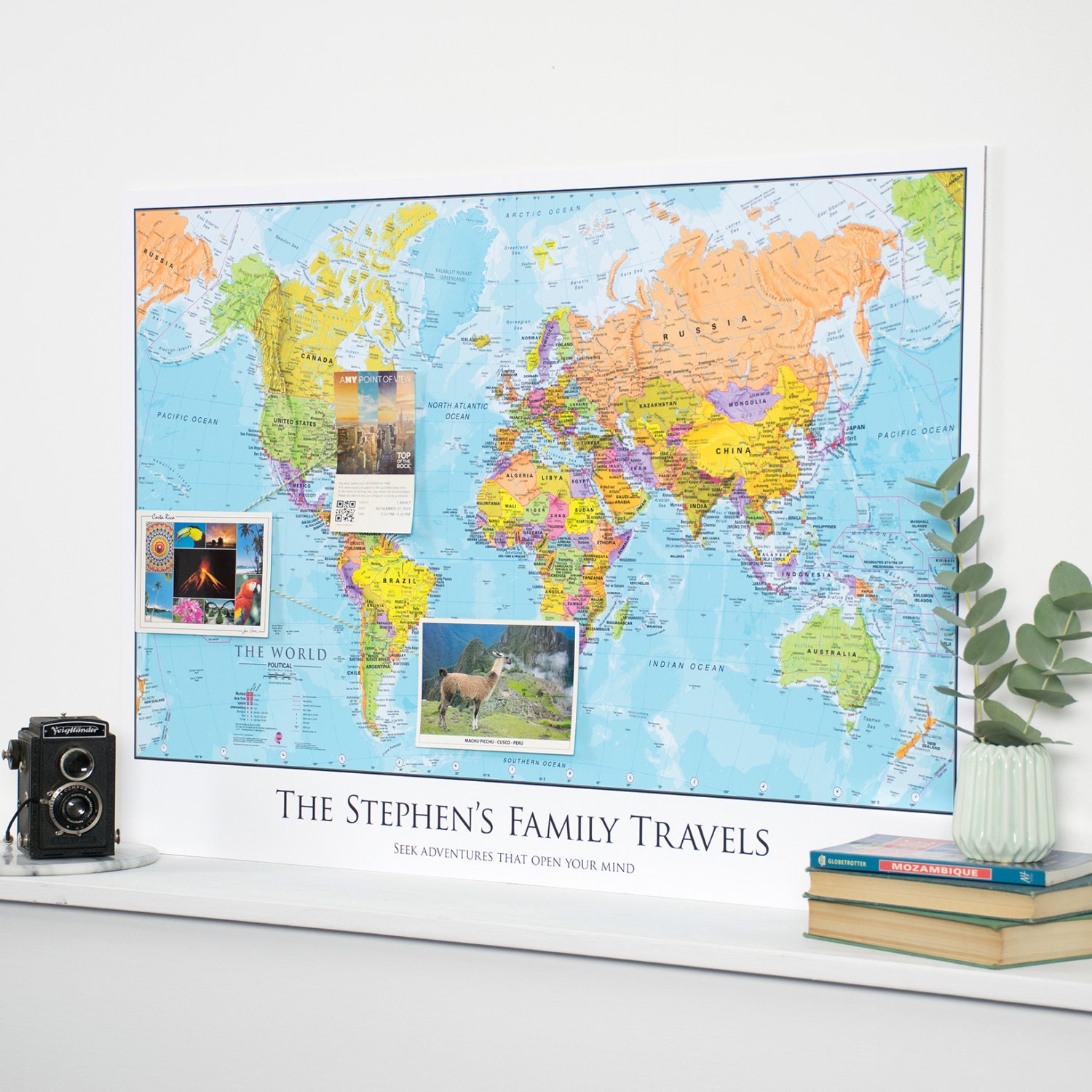 map art travel gift