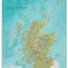 Scotland Wall Map Poster - Front Sheet Laminated -16.5 X 23.4 Inches - Etsy